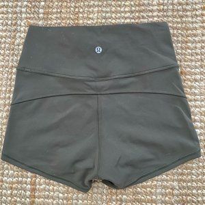 Lululemon In Movement Short Everlux Green Size 6